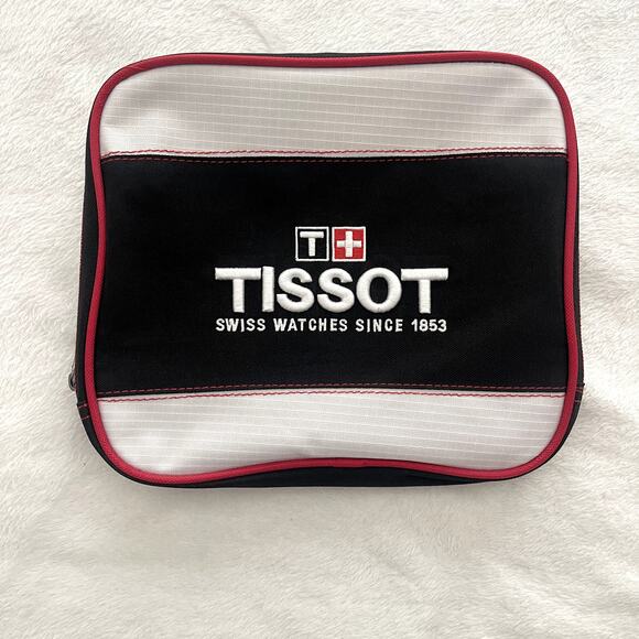Tissot Swiss Watches Travel Bag Toiletry Case Zippered Pouch Shaving Cosmetic - Picture 2 of 7